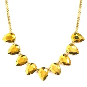 Teardrop gemstone necklace